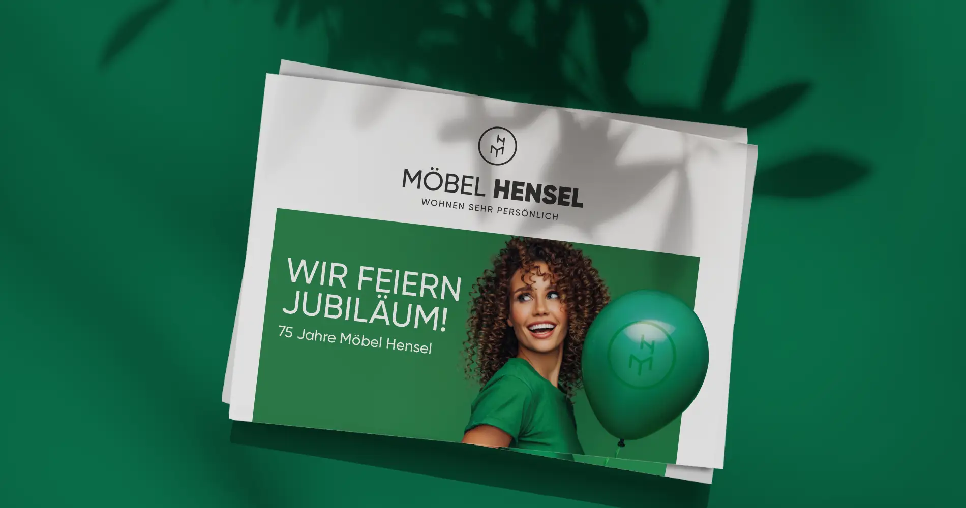 Magazin oder Broschüre von Möbel Hensel zum 75-jährigen Jubiläum