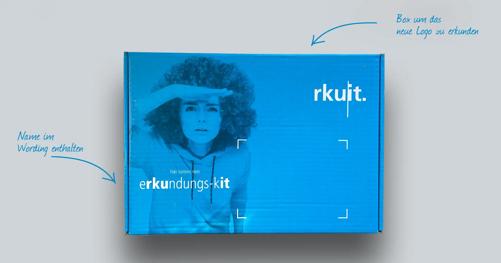 Onboarding-Box für rku IT als Erkundungs-Kit zur Markenentwicklung