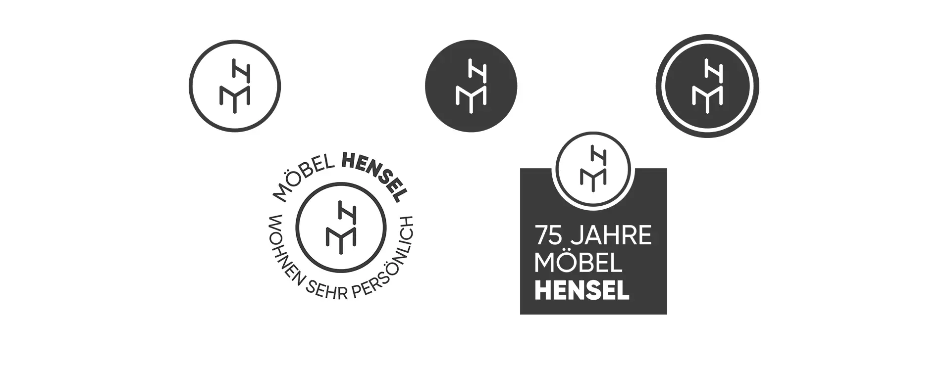 Varianten der Bildmarke von Möbel Hensel