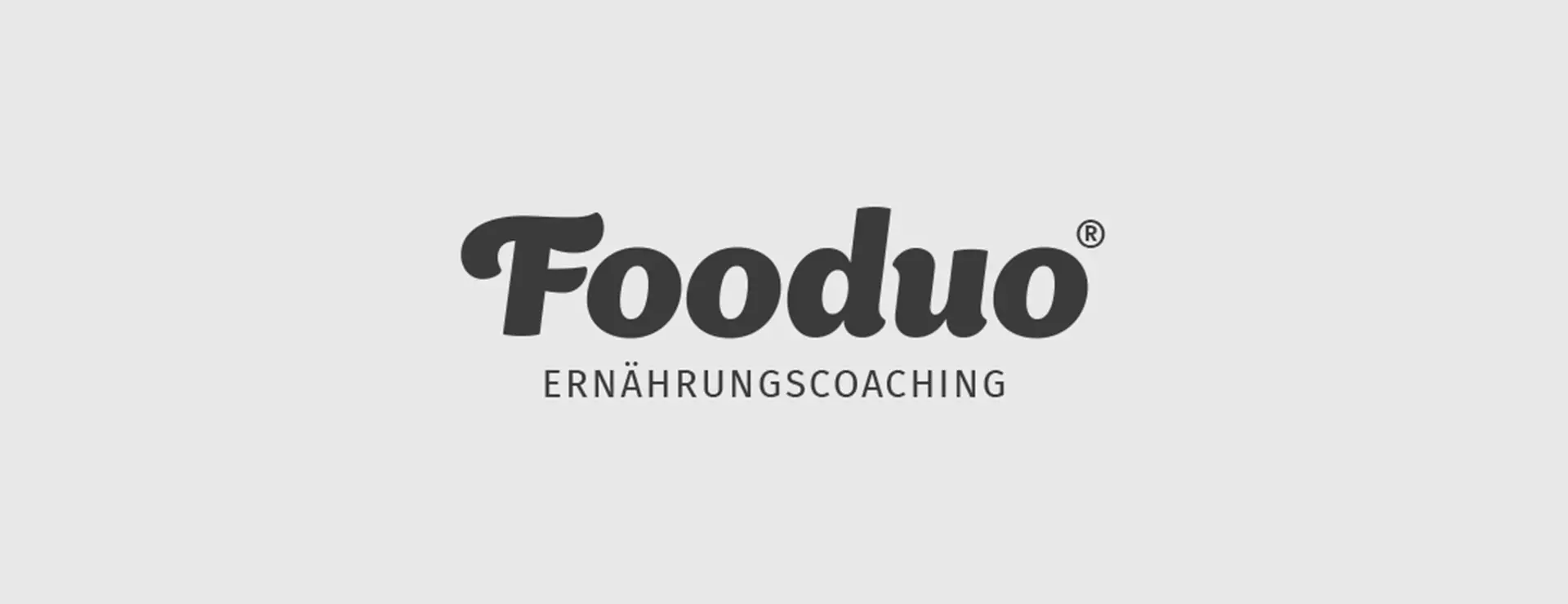 Logo „Fooduo“ mit Zusatz „Ernährungscoaching“ auf hellem Hintergrund